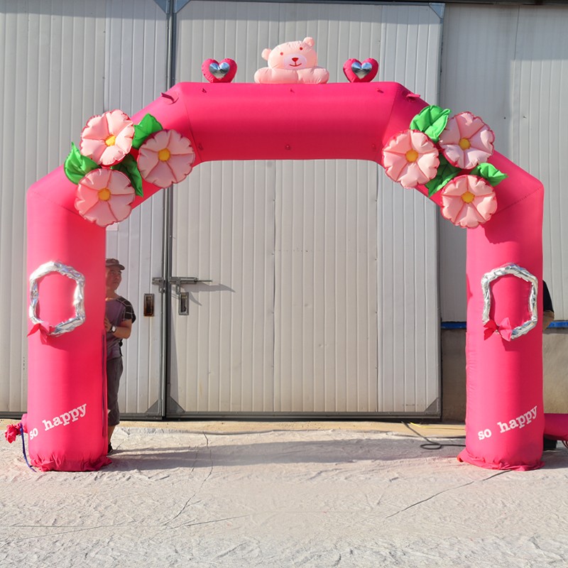 汕头粉色婚礼拱门